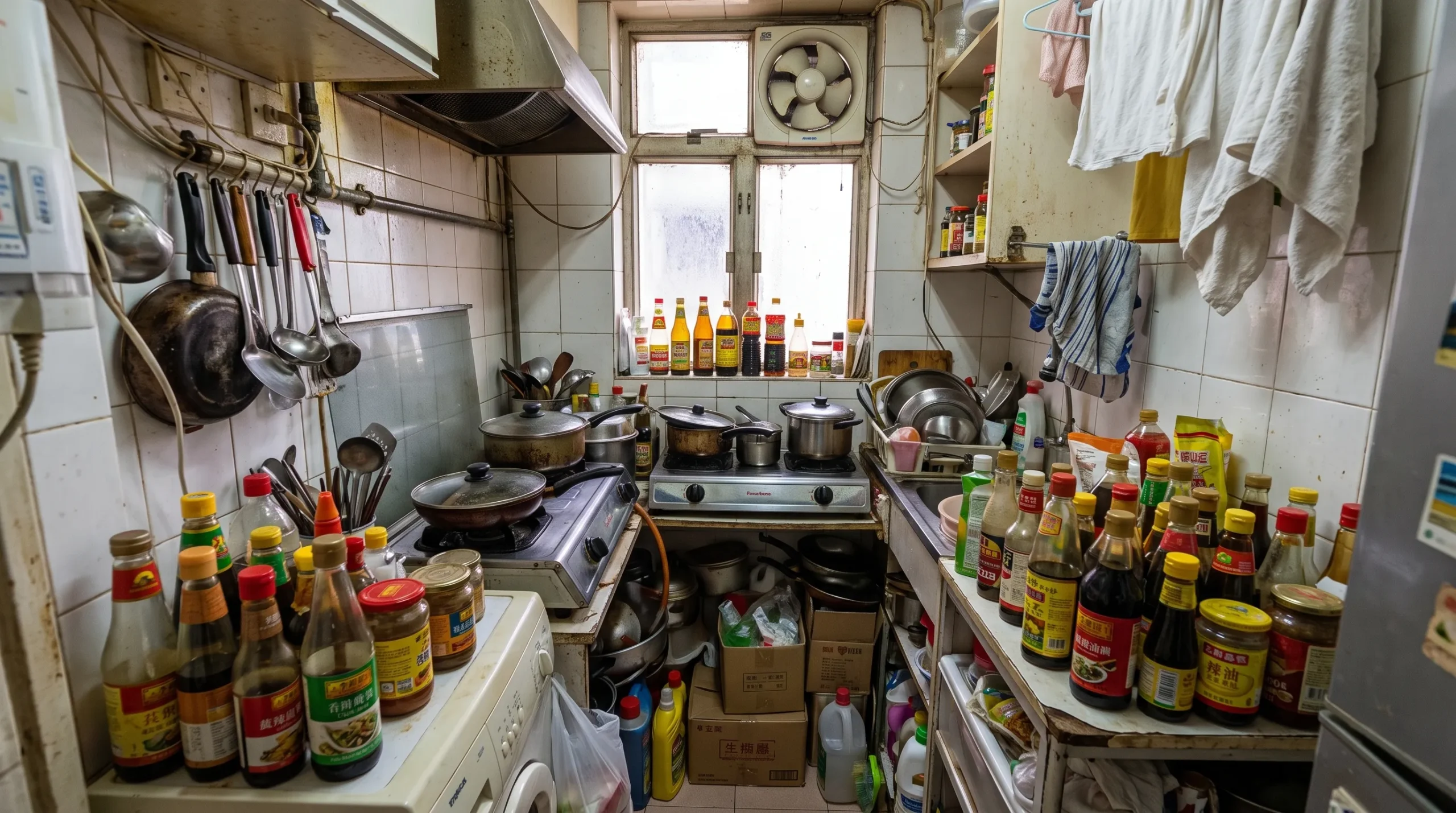 香港狹窄廚房調味料瓶罐與廚櫃重整時數預算 | 木白收納所