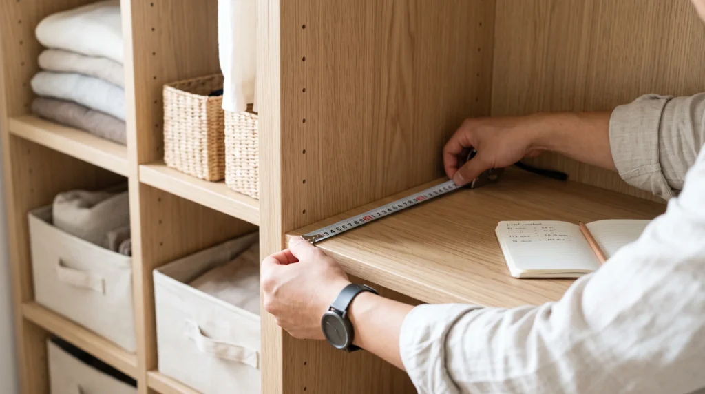 木白收納所為客人櫃體量度內部尺寸 
